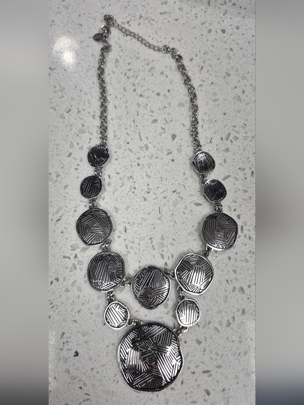 Lia Sophia Silver Statement Necklace